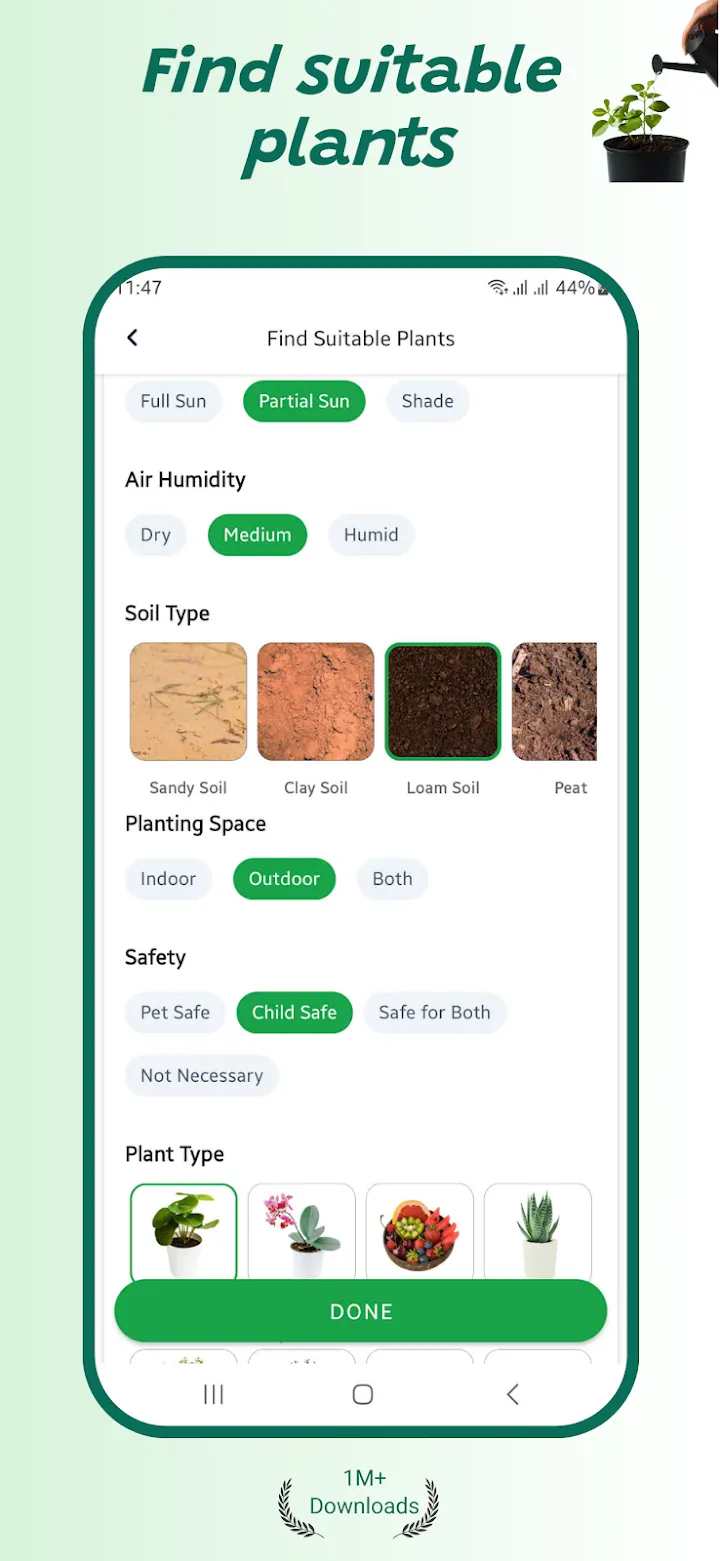 Find plants that fit your home — Plant Identifier screenshot